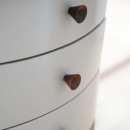 Knop Conic - 29mm - Walnoot