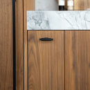 Knop T Arpa - Geborsteld Zwart