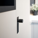 Knop T Arpa/Achterplaat - Geborsteld Zwart