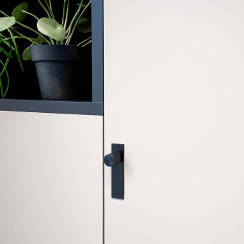 Knop T Arpa/Achterplaat - Geborsteld Zwart