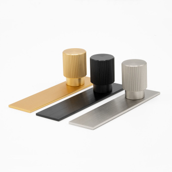 Knop T Arpa/Achterplaat - Geborsteld Zwart