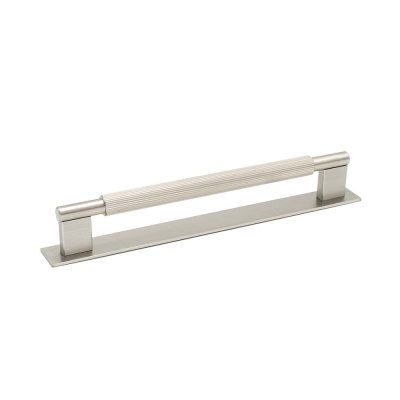 Handgreep Arpa/Achterplaat - 192mm - RVS Look in de groep Handgreep / Kleur/Materiaal / RVS Afwerkning bij Beslag Online (373100-11)