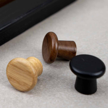 Knop Classis - 25mm - Walnoot