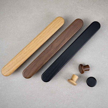 Knop Classis - 25mm - Walnoot