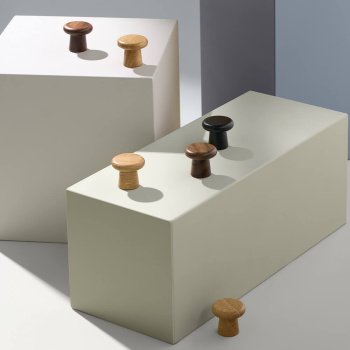 Knop Classis - 25mm - Walnoot