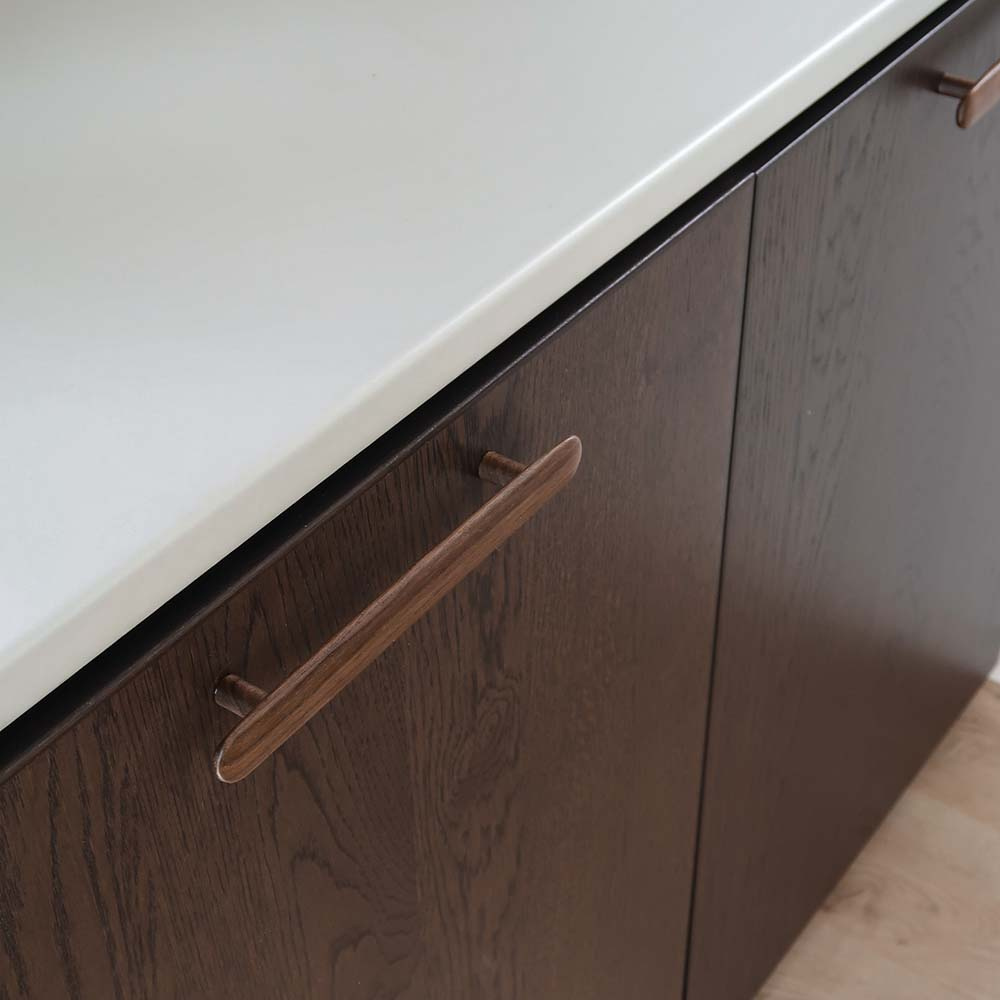 Handgreep Brutus - 160mm - Walnoot | Beslagonline.nl