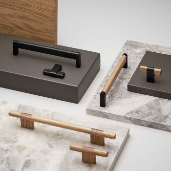 Knop T Crossing - Eiken/Zwart