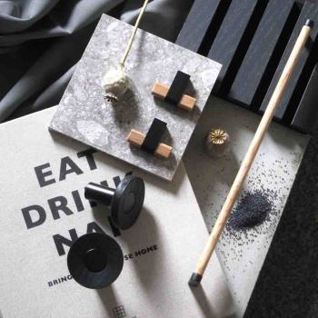 Knop T Crossing - Eiken/Zwart