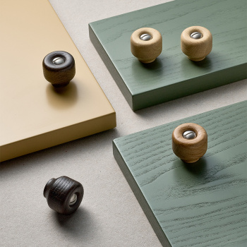 Knop Nola - 30mm - Donker Gebeitst Eiken