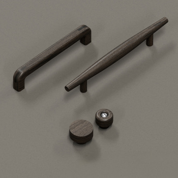 Knop Nola - 30mm - Donker Gebeitst Eiken