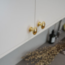 Knop 401 - Gepolijst Messing