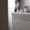 Knop 24136 - Wit/Chroom