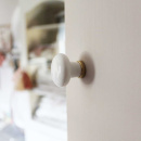 Knop 24136 - Wit/Tin