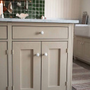 Knop 24136 - Wit/Messing