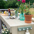 Knop 24136 - Wit/Messing