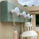 Knop 24136 - Wit/Messing