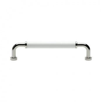 Handgreep Brohult M - 128mm - Vernikkeld/Wit