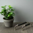 Handgreep Brohult M - 128mm - Vernikkeld/Wit