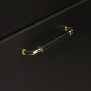 Handgreep Brohult M - 128mm - Vernikkeld/Wit