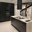 Handgreep Brohult M - 128mm - Gepolijst Messing/Zwart