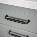 Handgreep Brohult M - 128mm - Zwart/Zwart