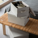 Opbergbox met deksel - Beige