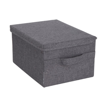 Opbergbox met deksel - Grijs