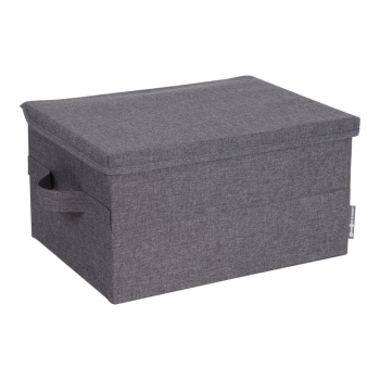Opbergbox met deksel - Grijs