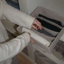 Opbergbox met 6-vakken - Beige