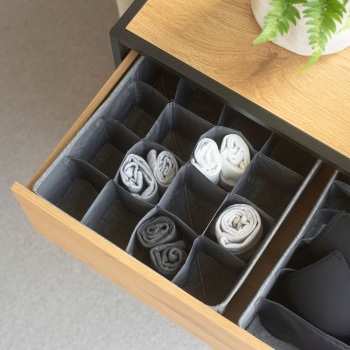 Opbergbox met 16-vakken - Grijs