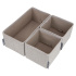 Opbergbox 3-set - Beige Opbergbox 3-set - Beige