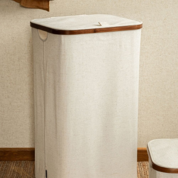 Wasmand met deksel - Zand