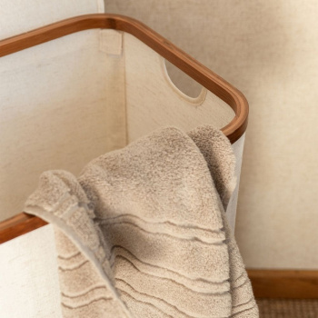 Wasmand met deksel - Zand