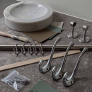 Haak Lagan - Geborsteld Chroom