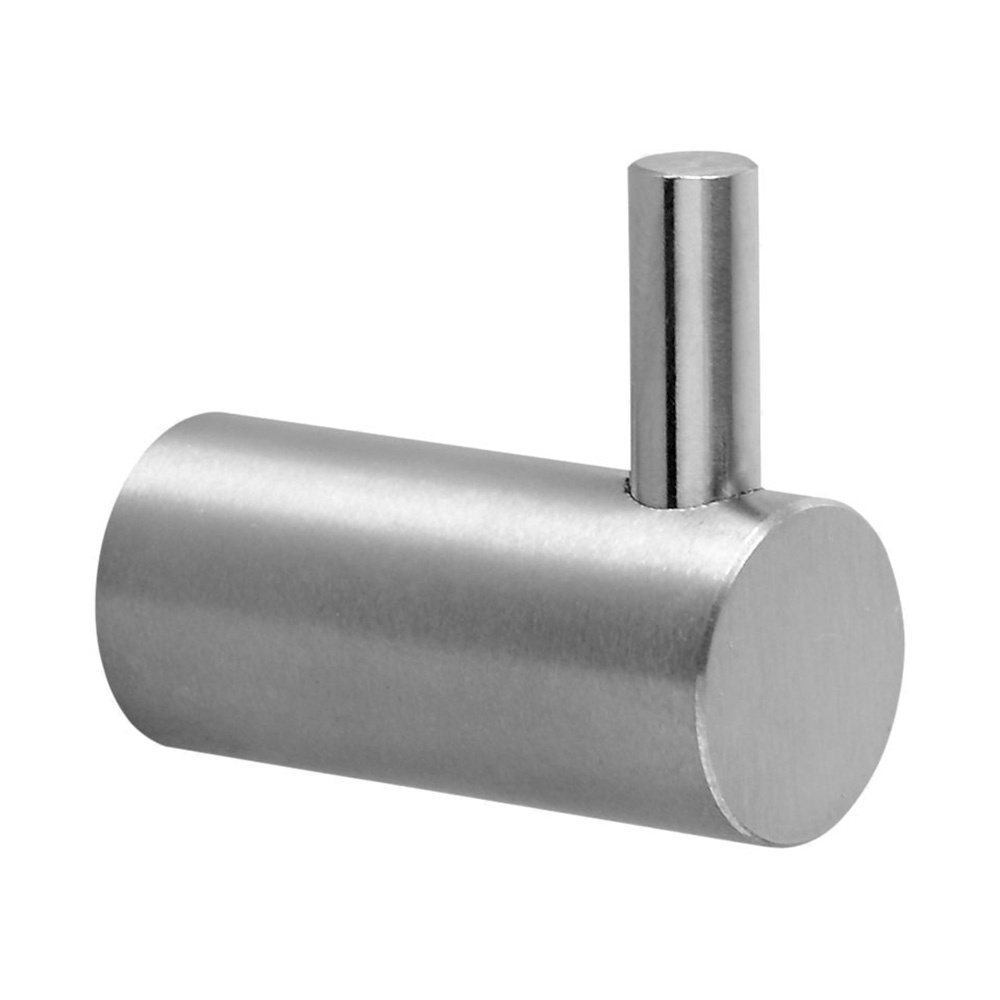 Enkele haak Stay - Geborsteld Roestvrij Staal