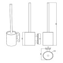 Badkamerset Base 200 - Geborsteld RVS