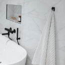 Handdoekhaak Base 200 1-Haak - Mat Zwart