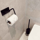 Base 200 Toiletrolhouder - Mat Zwart