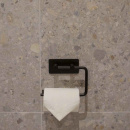 Base 200 Toiletrolhouder - Mat Zwart