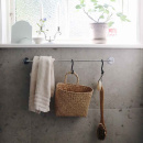 Base 100 Handdoekhouder - Geborsteld RVS