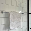 Base 100 Handdoekhouder - Geborsteld RVS