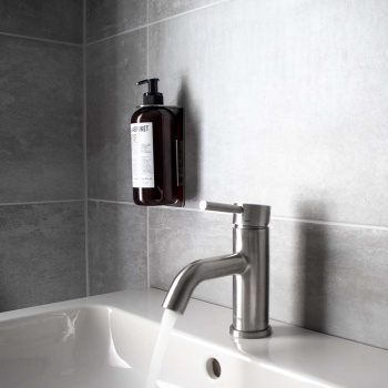 Zeephouder/Zeepdispenser Wand - Geborsteld RVS