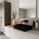 Zeephouder/Zeepdispenser Wand - Mat Zwart