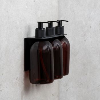 Base Zeep Pomp Houder Douche - Mat Zwart
