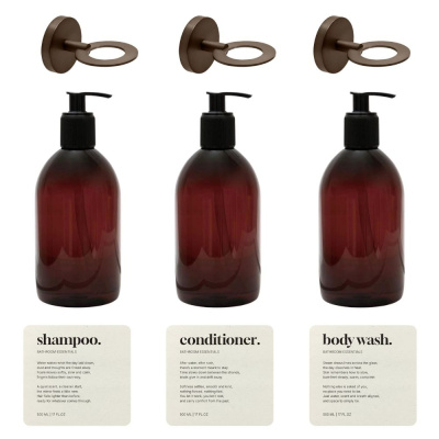 Douchepakket Premium Calm - Gebronsd Messing in de groep Badkamer Accessoires / Toon alle badkamer accessoires / Badkamer accessoire set bij Beslag Online (606092-K)