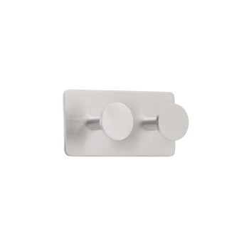 Handdoekhaak Base 210 2-Haak - Geborsteld RVS
