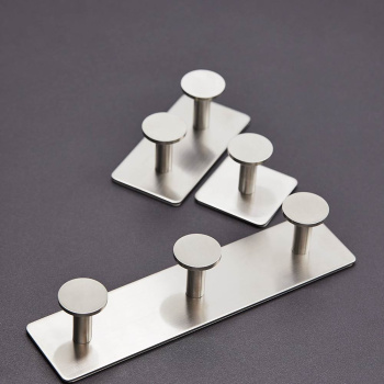 Handdoekhaak Base 210 2-Haak - Geborsteld RVS