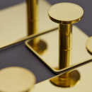 Handdoekhaak Base 210 3-Haak - Goud Gepolijst