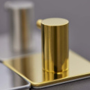 Handdoekhaak Base 220 2-Haak - Goud Gepolijst