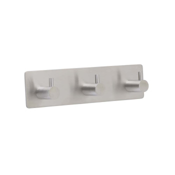 Handdoekhaak Base 220 3-Haak - Geborsteld RVS